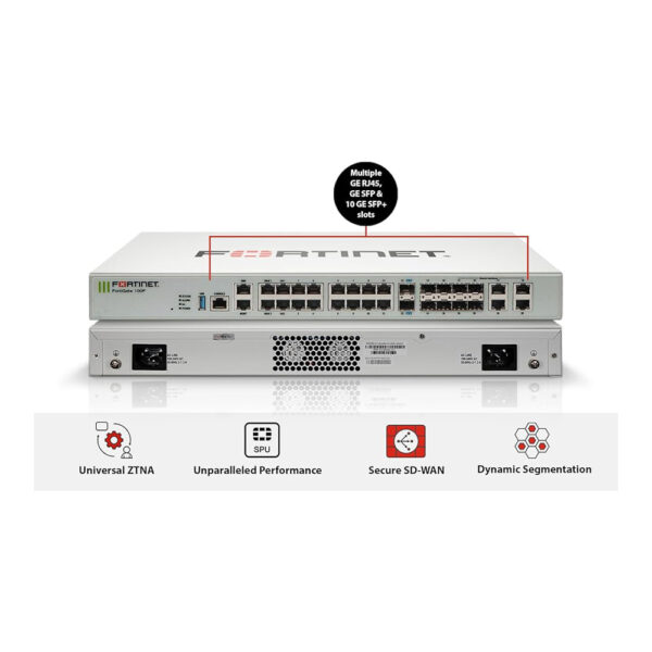 Fortinet FortiGate 100F Hardware – Next-Gen Firewall Security with 1 Year Xtreme Protection 
