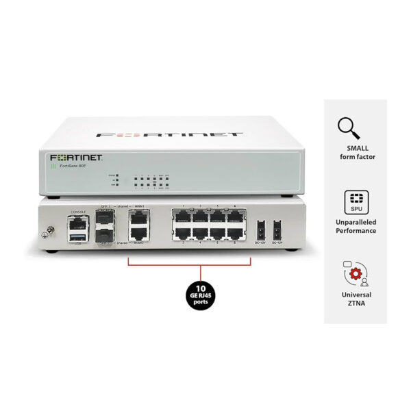 Fortinet FortiGate 80F Hardware – Next-Gen Firewall Security with 1 Year Xtreme Protection 